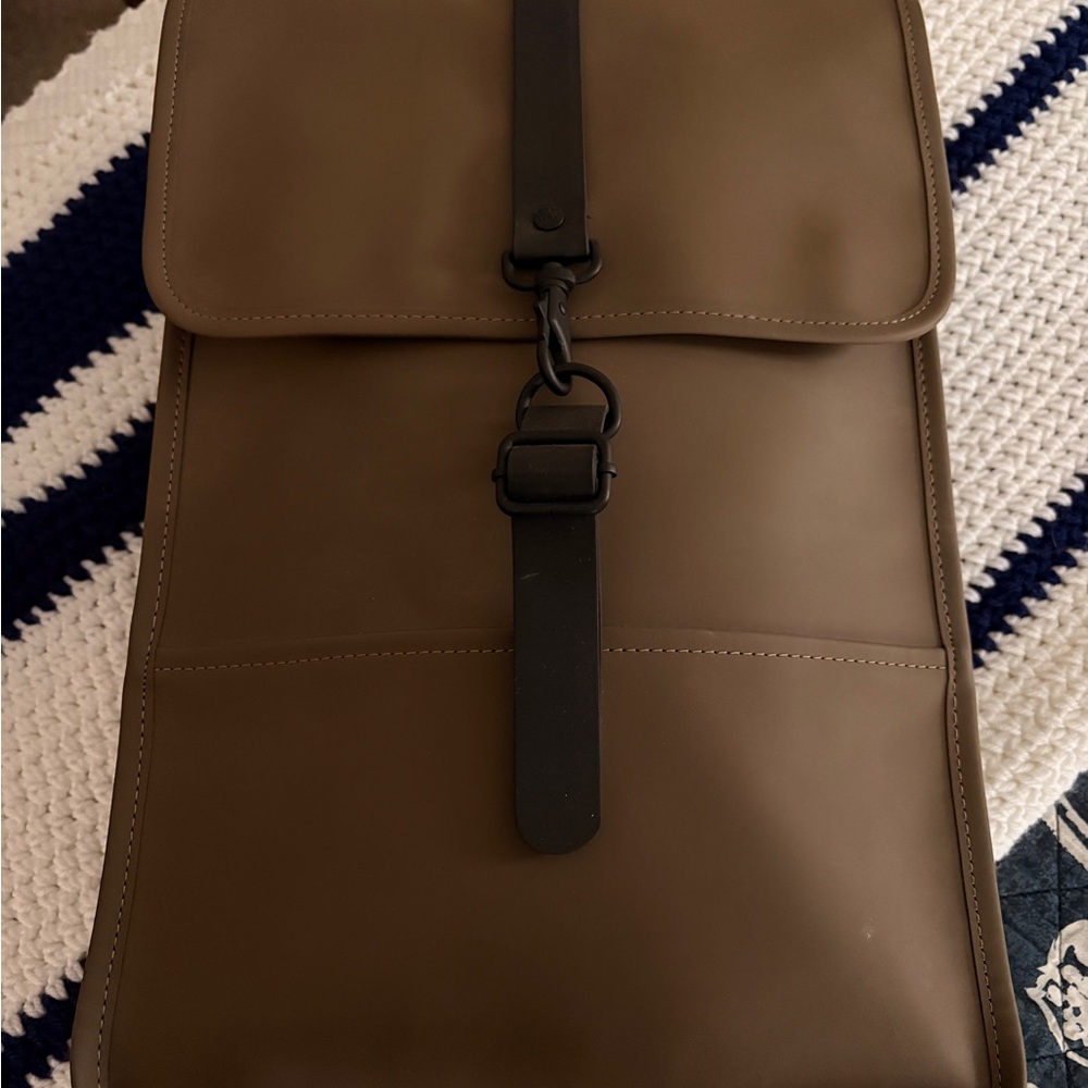 RAINS Brown Backpack